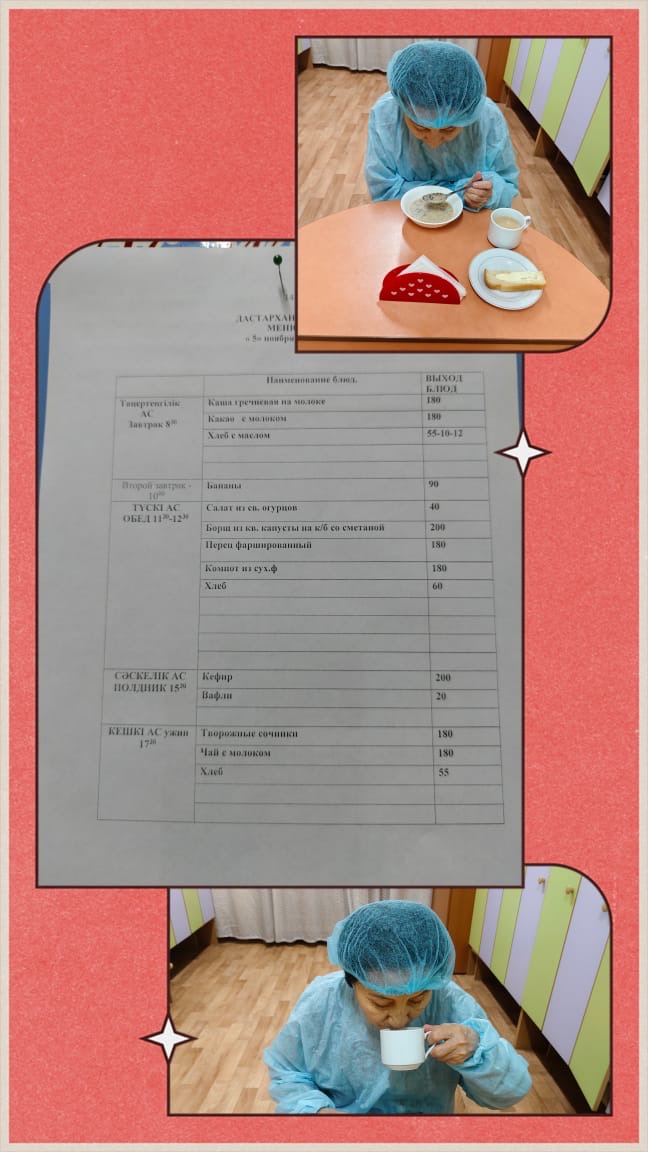 Органолиптическая оценка в КГУ "Специальный ясли - сад для детей с тяжелыми нарушениями речи №145" качества блюд представителями родительской общественности.